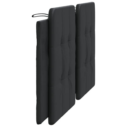 Kopfteil-Kissen "Zadar" Schwarz 180 cm Kunstleder