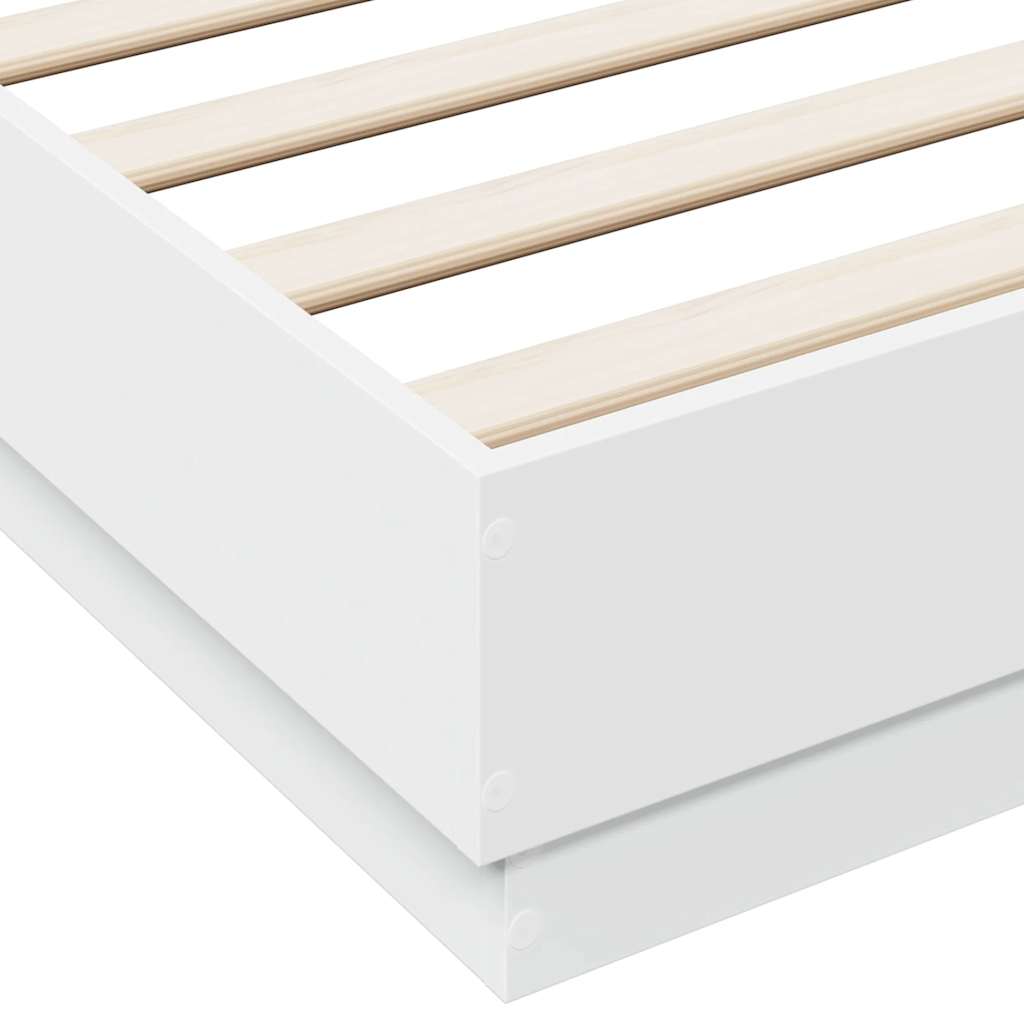Bettgestell Weiß 120x200 cm Holzwerkstoff