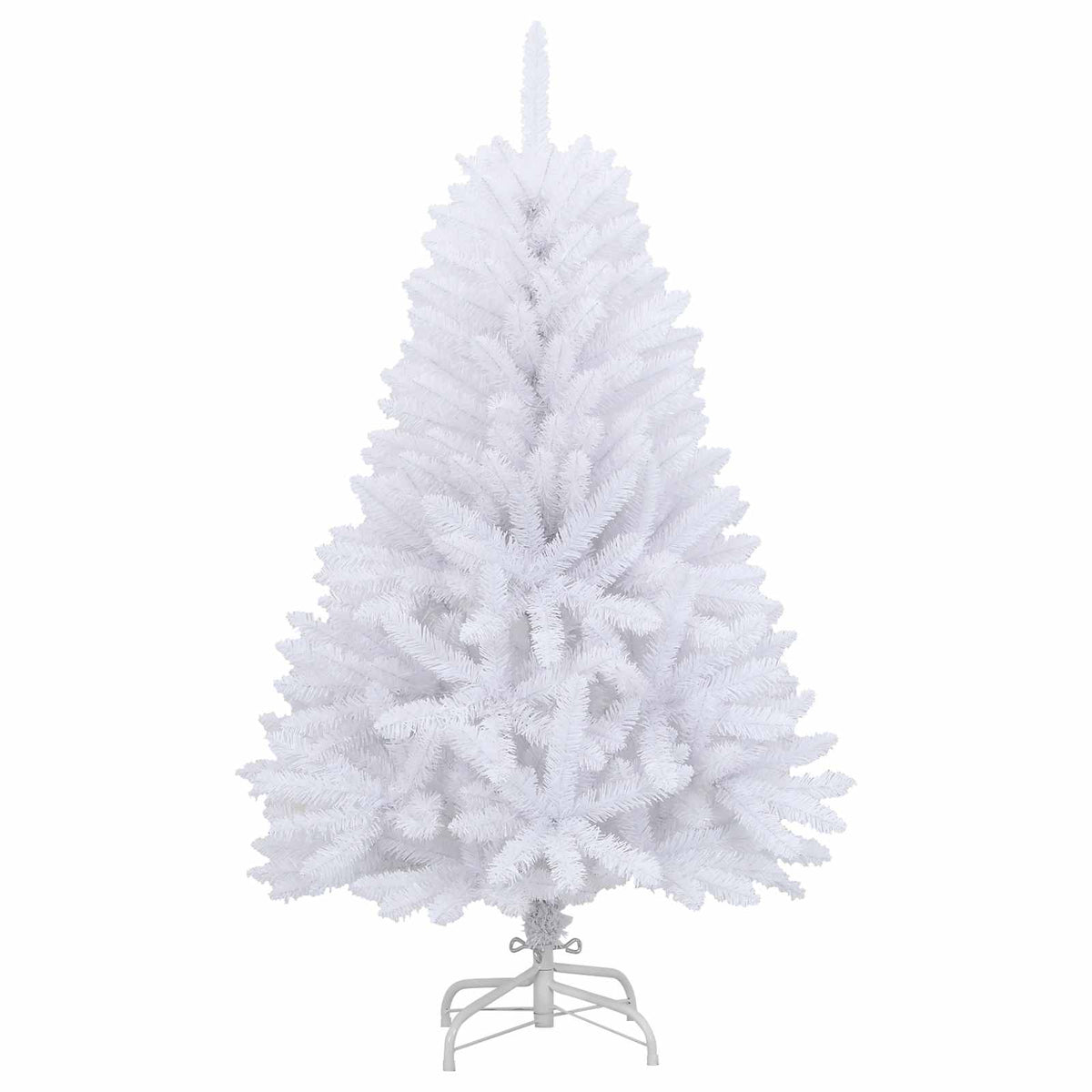 Künstlicher Weihnachtsbaum 150 cm PVC und Stahl Weiß