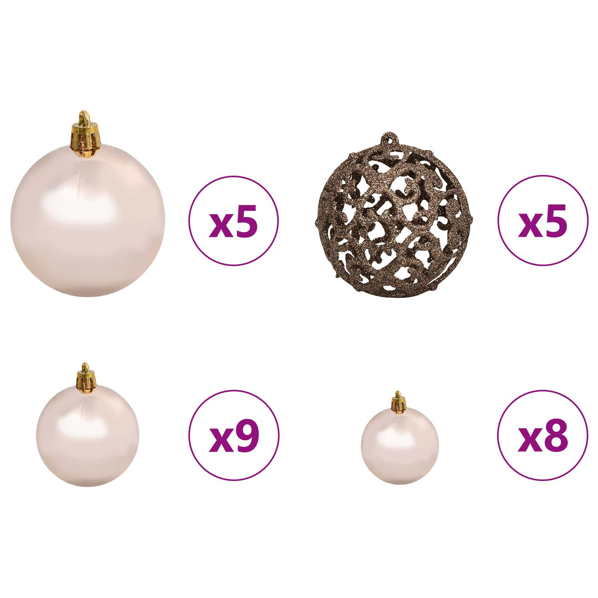 Künstlicher Weihnachtsbaum 150 cm PVC und Stahl Weiß
