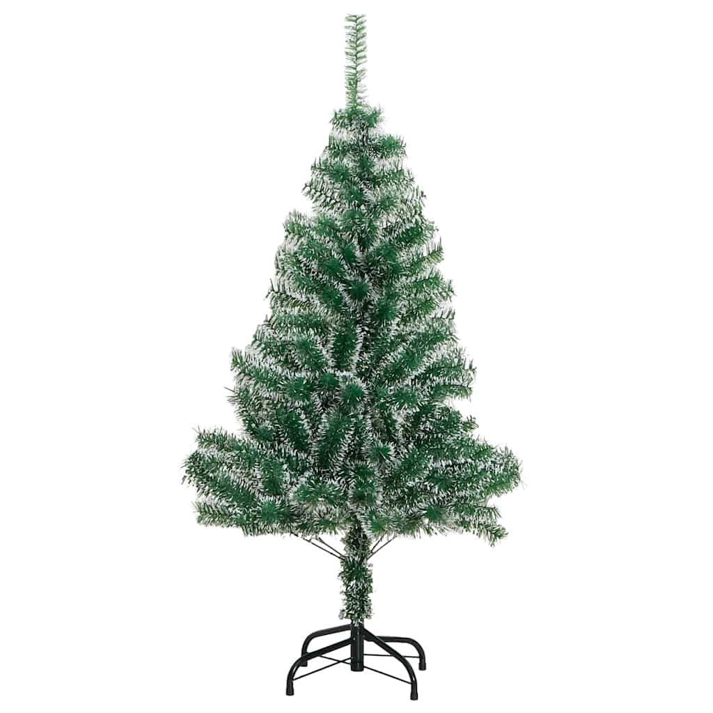 Künstlicher Weihnachtsbaum mit Schnee & Kugeln 150 LEDs 150 cm