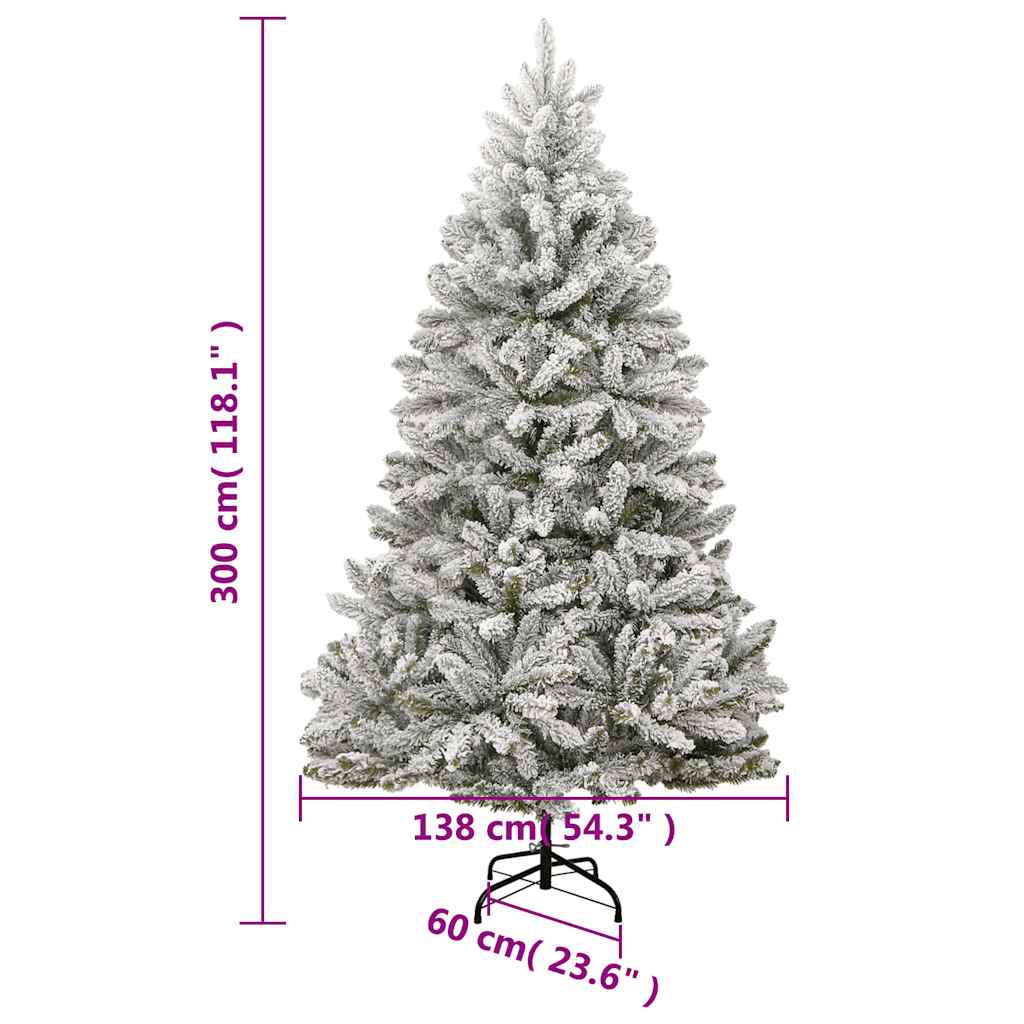 Künstlicher Weihnachtsbaum Klappbar mit Kugeln 300 LEDs 300 cm