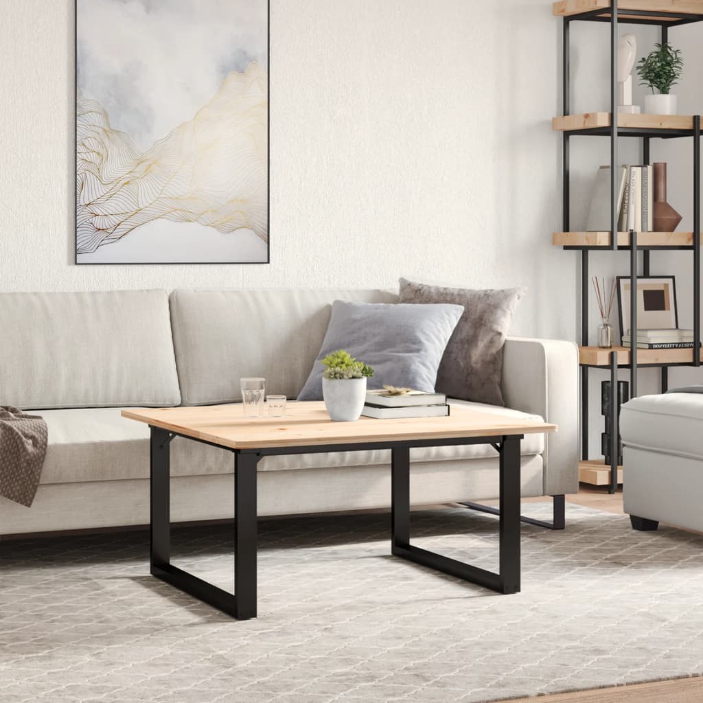 Pieds de table basse en O 70x60x43 cm en acier