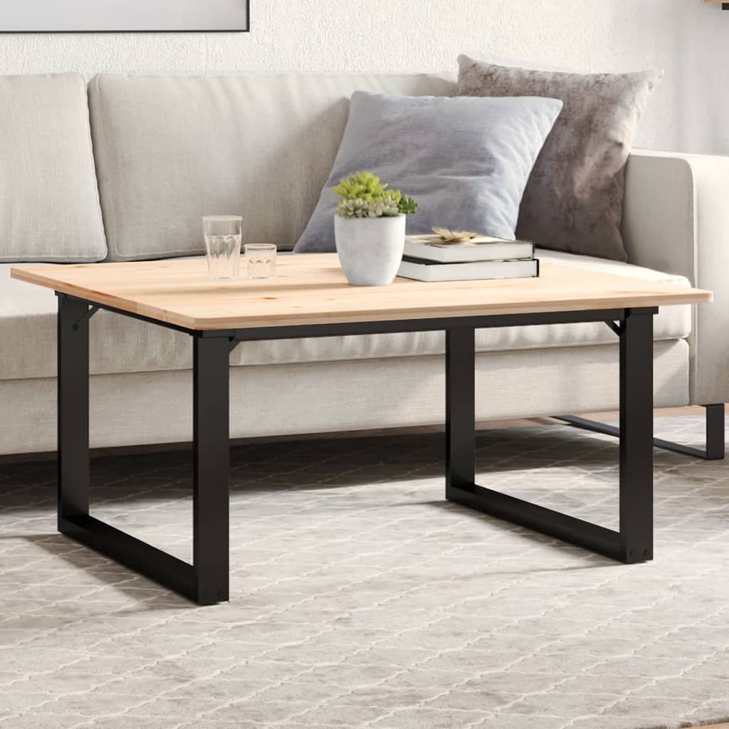 Pieds de table basse en O 70x60x43 cm en acier