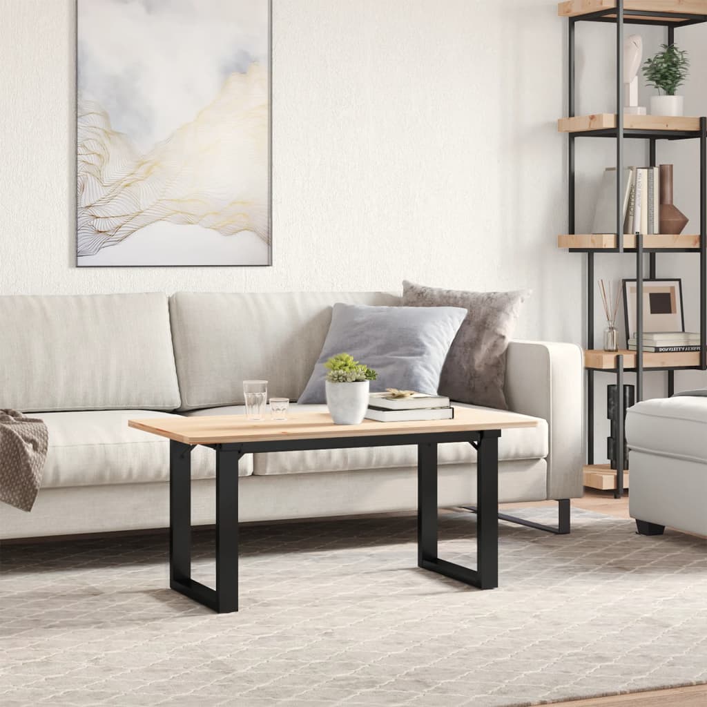 Pieds de table basse O-frame 80x40x43 cm en acier