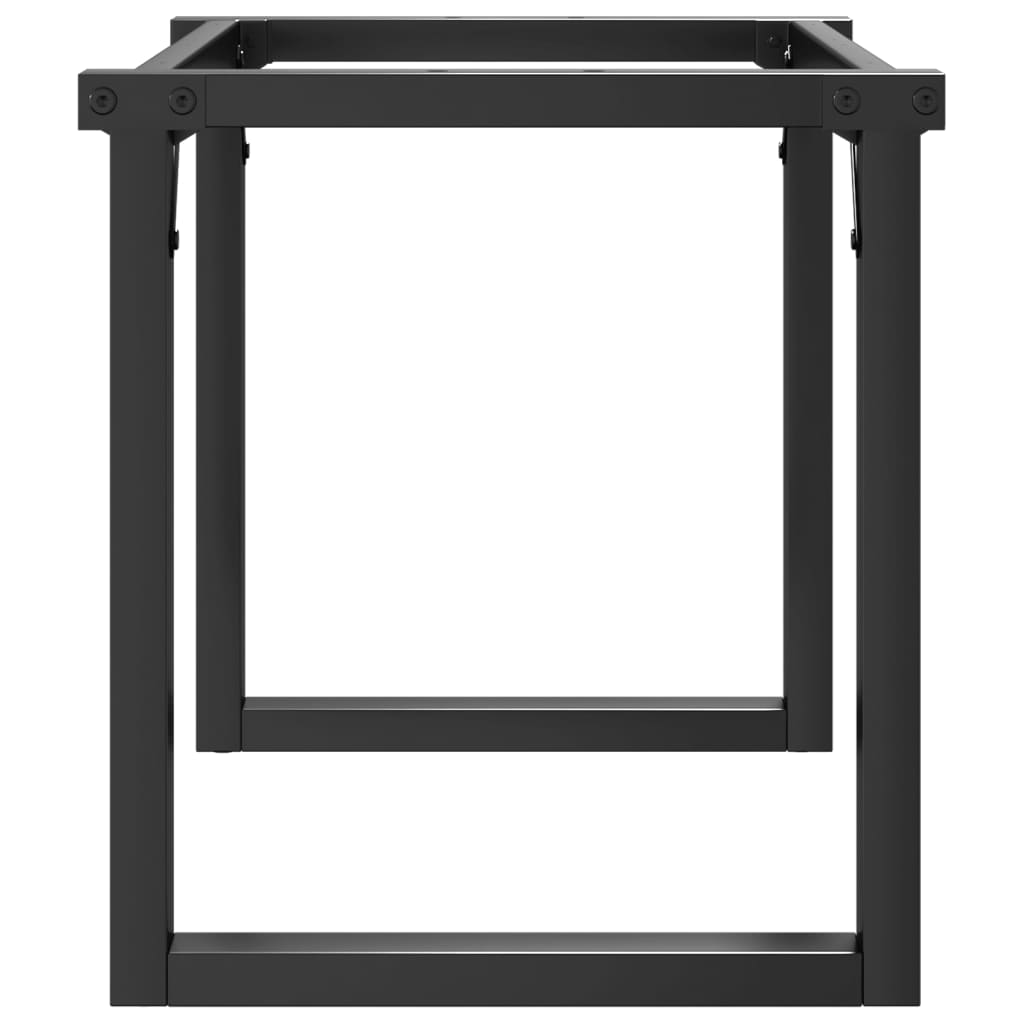 Pieds de table basse O-frame 80x40x43 cm en acier