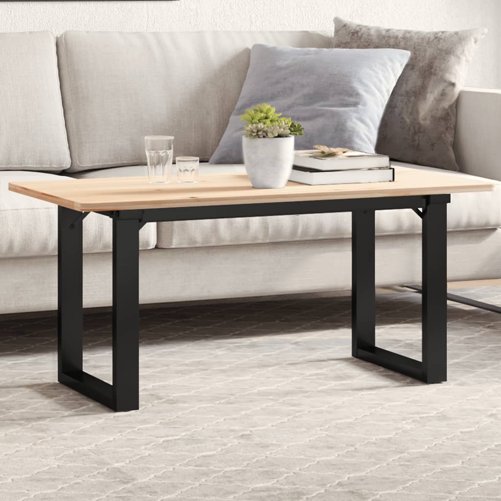 Pieds de table basse O-frame 80x40x43 cm en acier