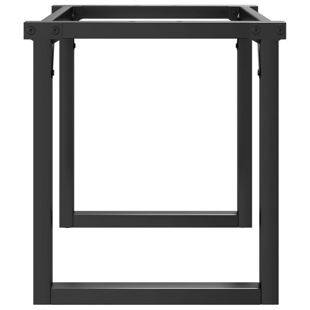 Pieds de table basse O-frame 90x30x43 cm en acier