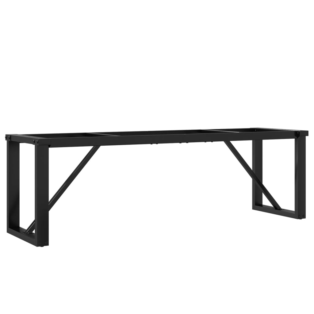 Coffee table frame in O-shape 140x30x43 cm cast iron