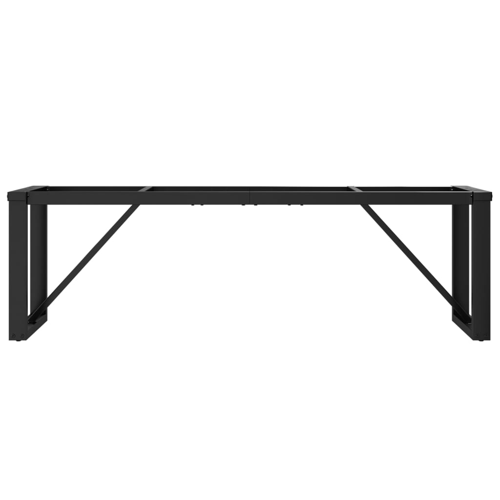 Coffee table frame in O-shape 140x30x43 cm cast iron