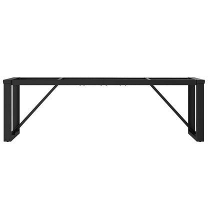 Couchtisch-Gestell in O-Form 140x30x43 cm Stahl