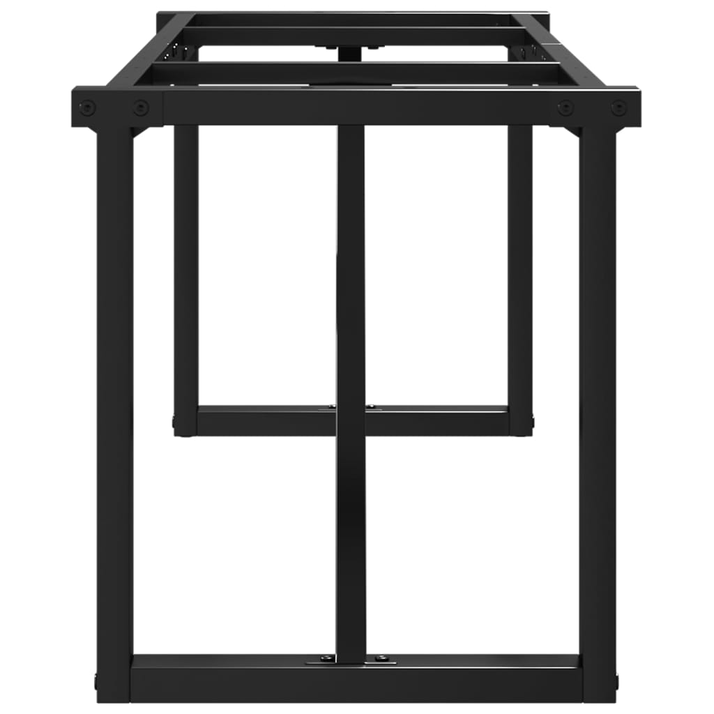 Coffee table frame in O-shape 140x30x43 cm cast iron