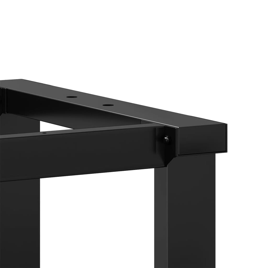 Coffee table frame in O-shape 140x30x43 cm cast iron