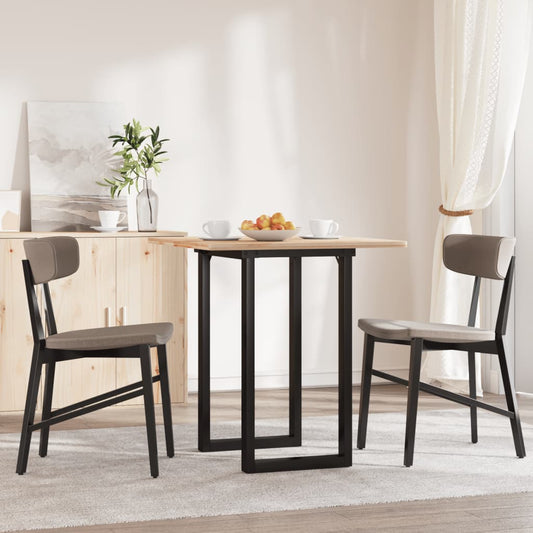 Table à manger en forme de O, structure en acier 60x40x73 cm