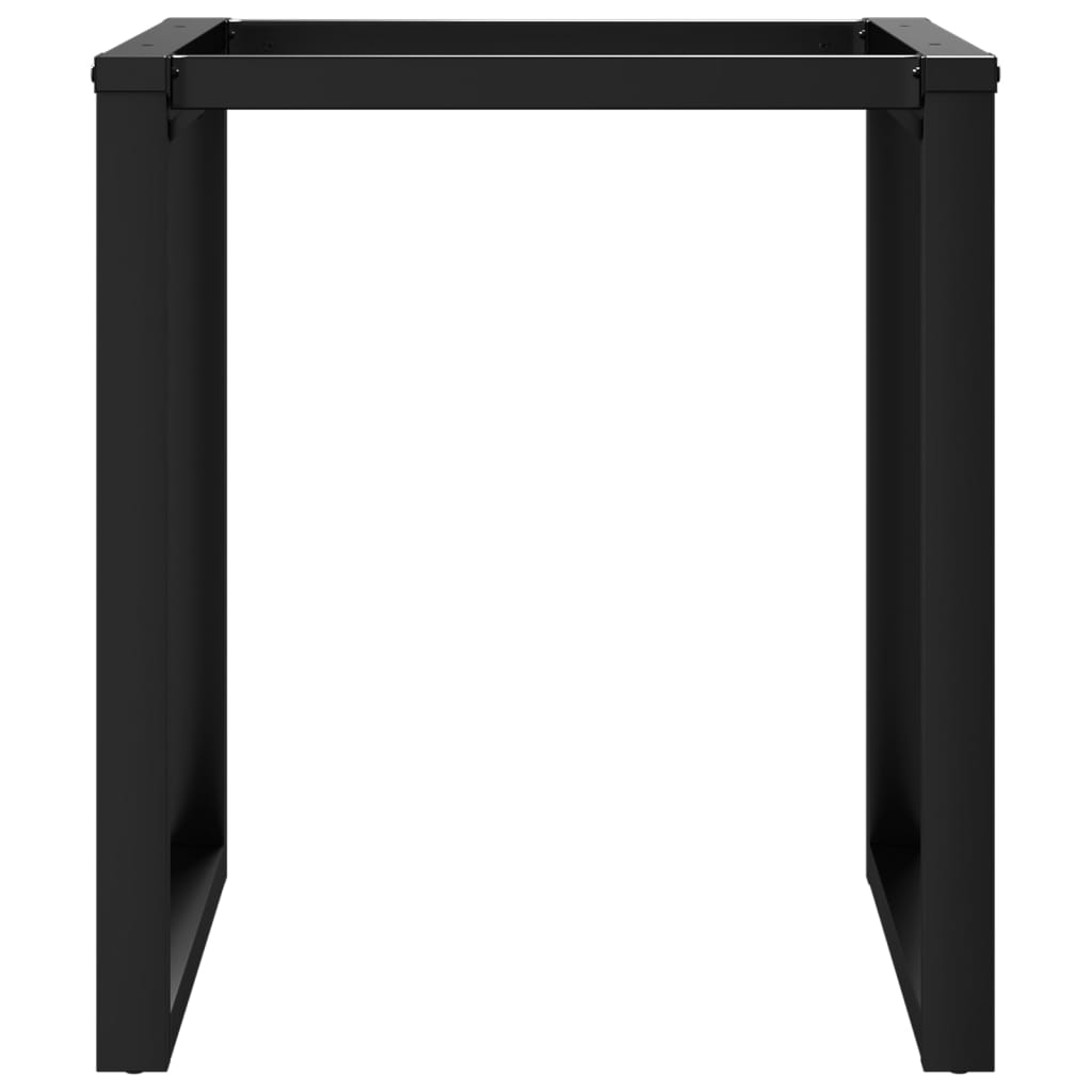 Table à manger en forme de O, structure en acier 60x60x73 cm