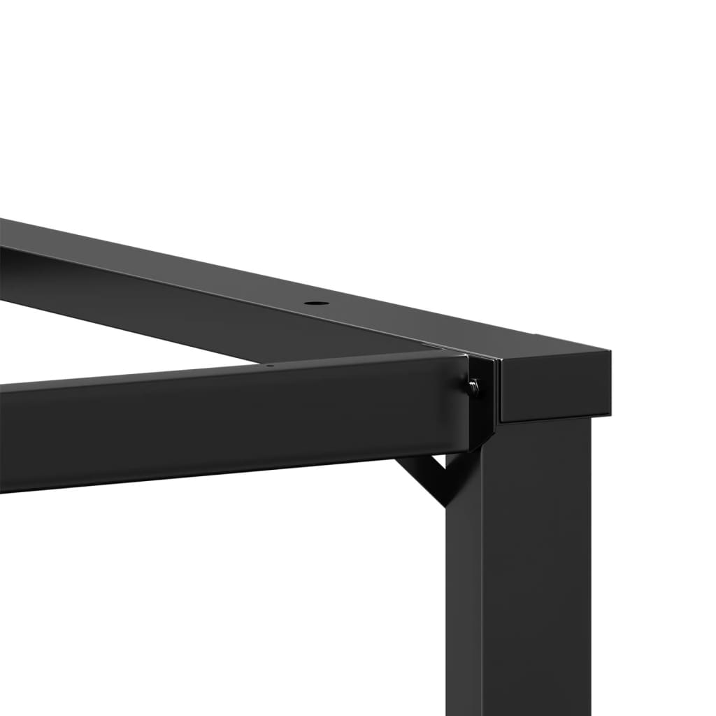 Table à manger en forme de O, structure en acier 60x60x73 cm