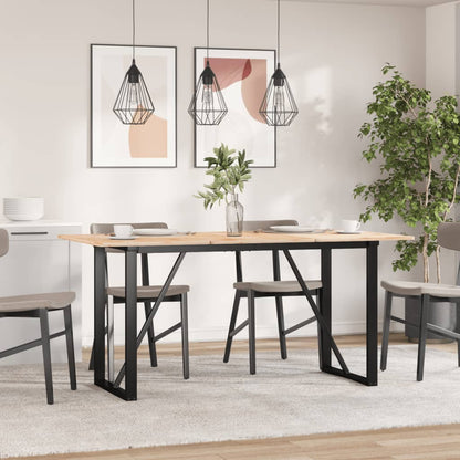 Esstisch-Gestell in O-Form 120x60x73 cm Stahl