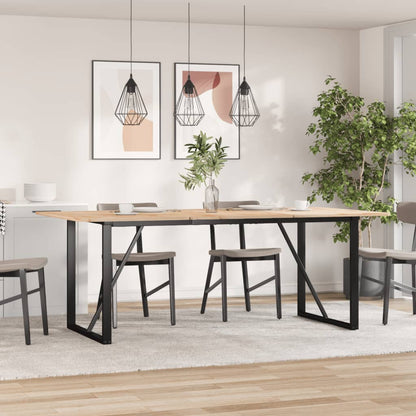 Esstisch-Gestell in O-Form 160x80x73 cm Stahl