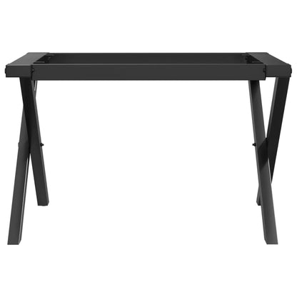 Couchtisch-Gestell in X-Form 50x40x38 cm Stahl