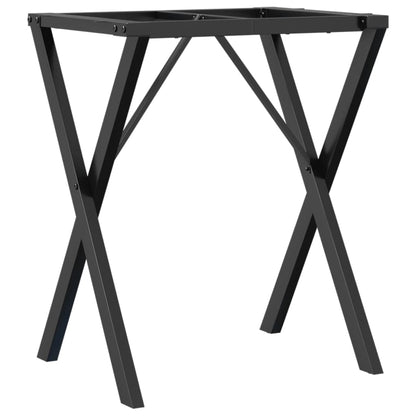 Esstisch-Gestell in X-Form 60x50x73 cm Stahl