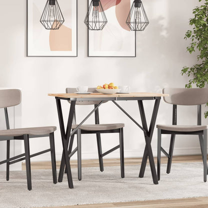 Esstisch-Gestell in X-Form 80x40x73 cm Stahl