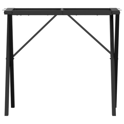 Esstisch-Gestell in X-Form 80x40x73 cm Stahl