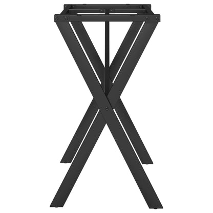 Esstisch-Gestell in X-Form 80x40x73 cm Stahl