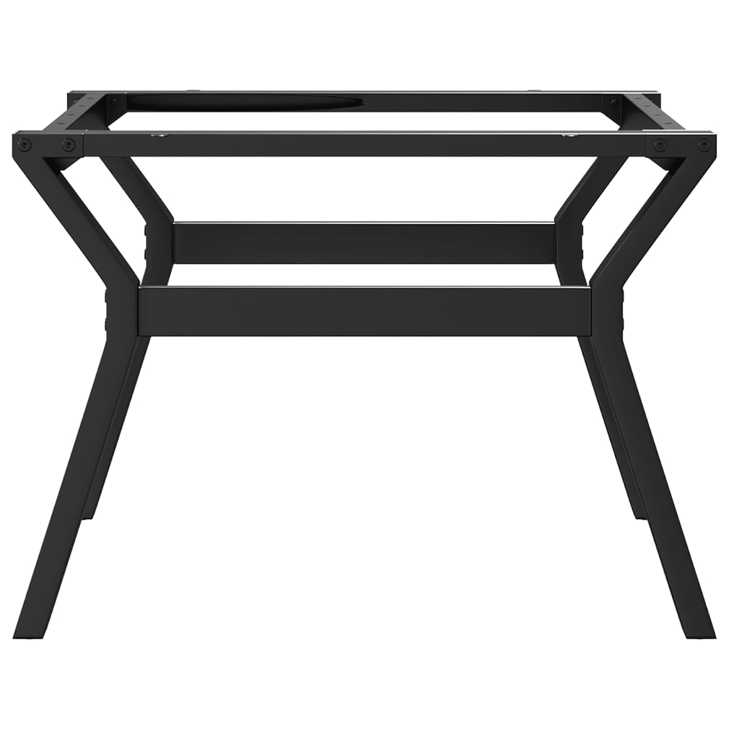 Table basse en Y avec structure en acier 70x60x43 cm