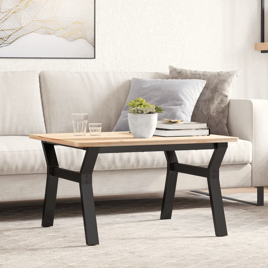 Table basse en Y avec structure en acier 70x60x43 cm
