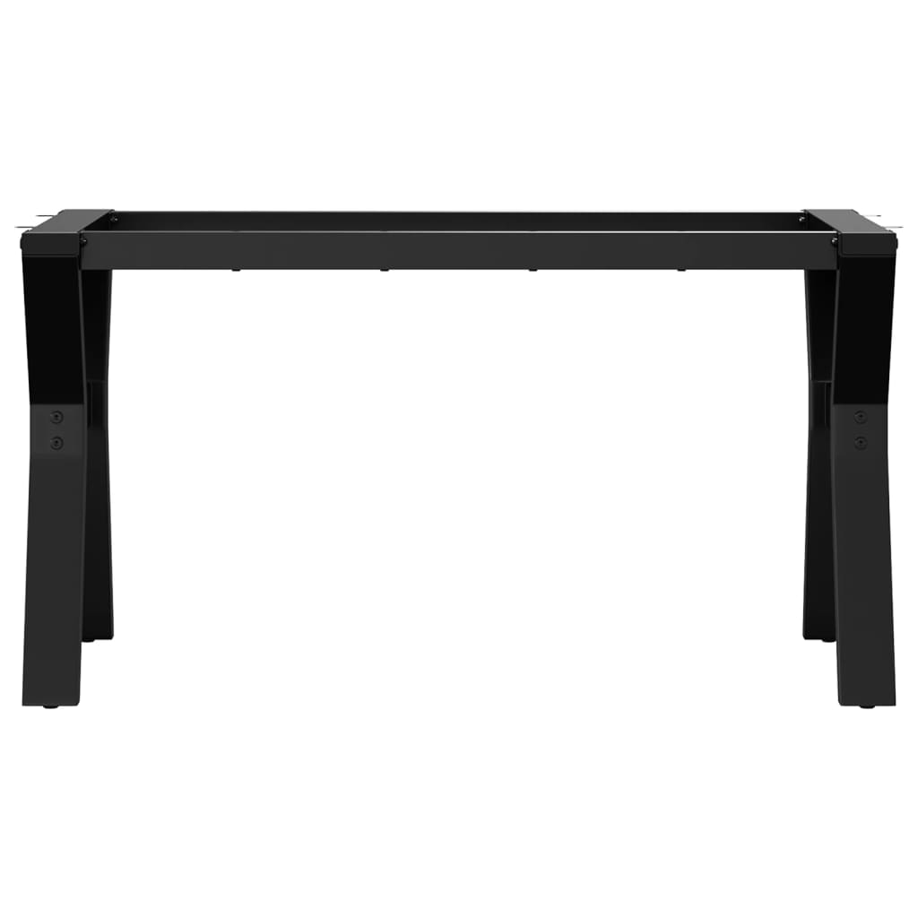 Table basse en Y avec structure en acier 80x40x43 cm