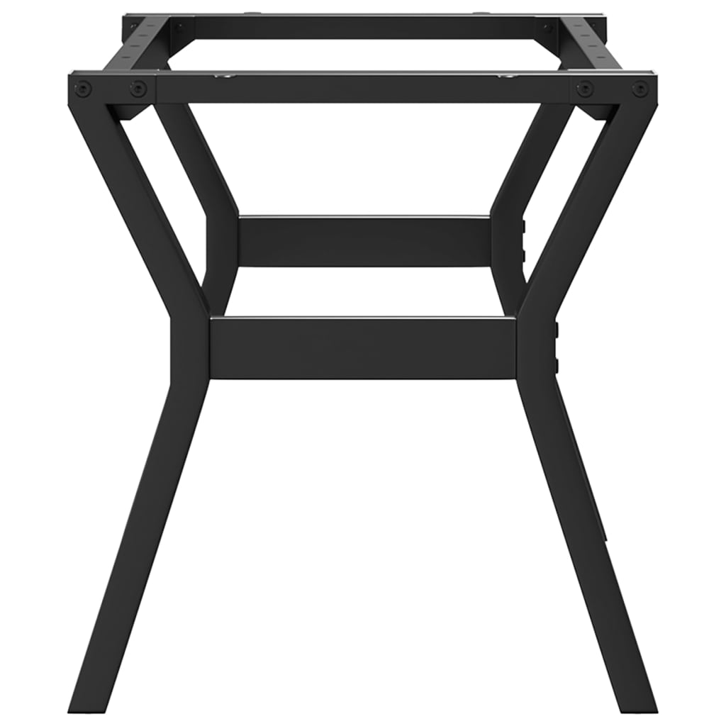 Table basse en Y avec structure en acier 80x40x43 cm