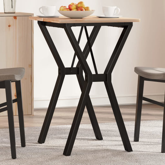 Table à manger en Y avec structure en acier 50x40x73 cm