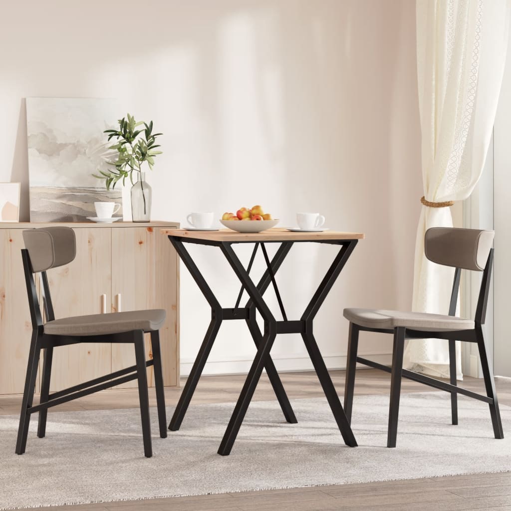 Table à manger en Y avec structure en acier 60x50x73 cm