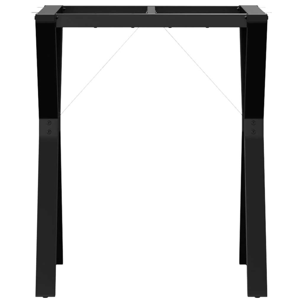 Table à manger en Y avec structure en acier 60x50x73 cm