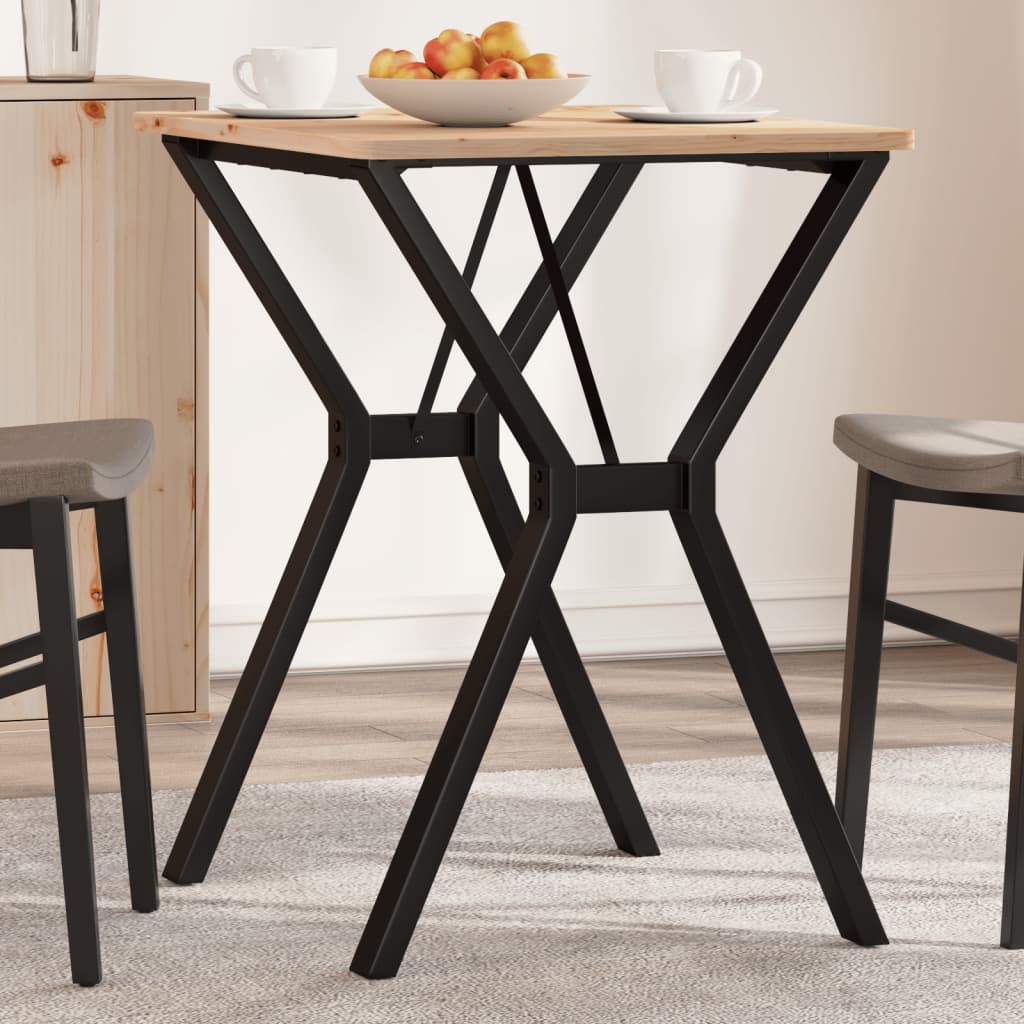 Table à manger en Y avec structure en acier 60x50x73 cm