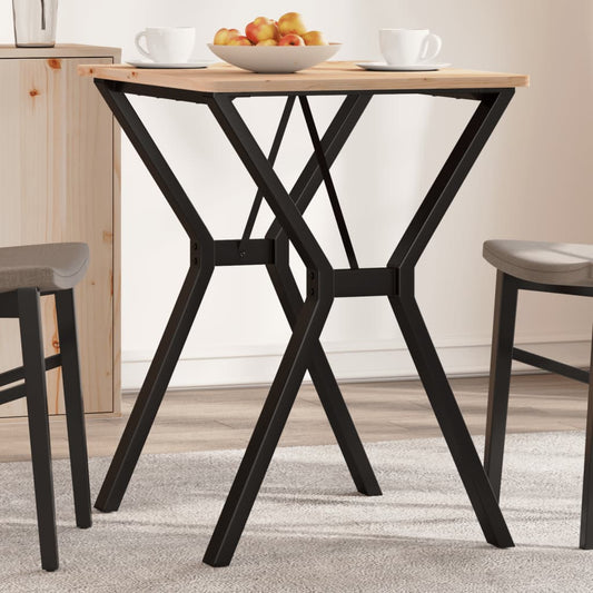 Table à manger en Y avec structure en acier 60x50x73 cm