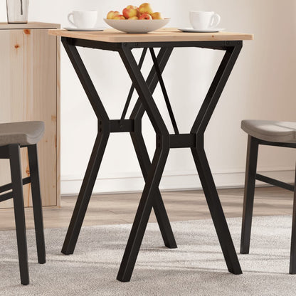Esstisch-Gestell in Y-Form 60x40x73 cm Stahl