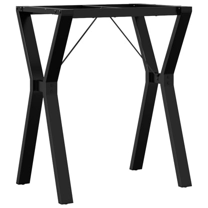 Esstisch-Gestell in Y-Form 60x40x73 cm Stahl
