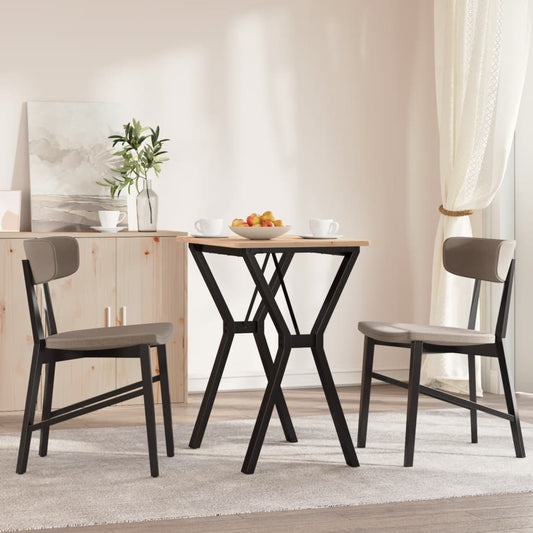 Table à manger en Y avec structure en acier 60x40x73 cm