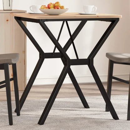 Esstisch-Gestell in Y-Form 60x60x73 cm Stahl
