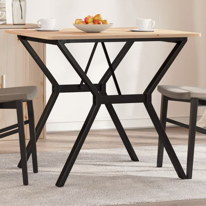 Esstisch-Gestell in Y-Form 70x70x73 cm Stahl