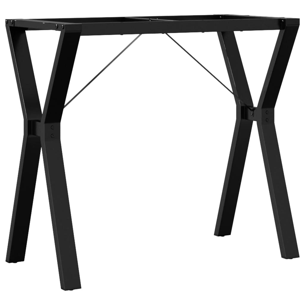 Table à manger en Y avec structure en acier 80x40x73 cm