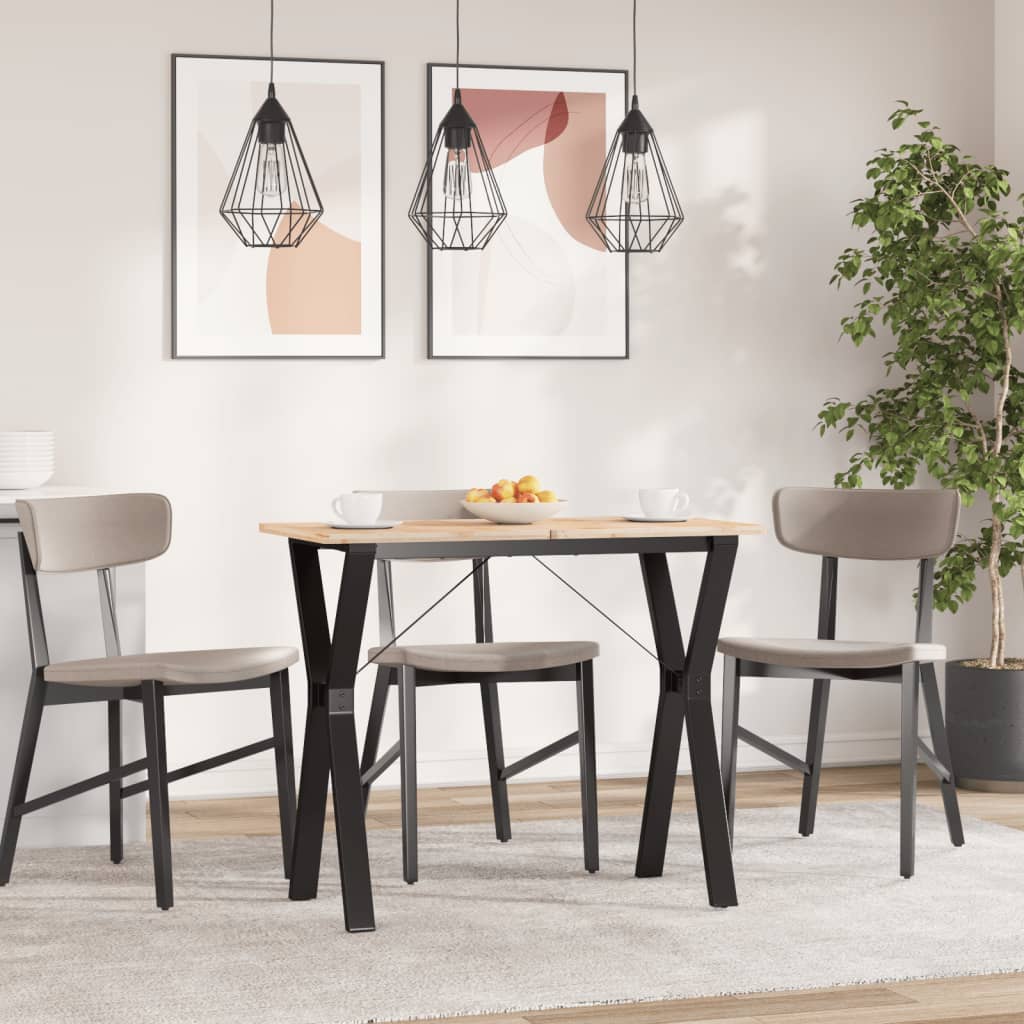 Table à manger en Y avec structure en acier 80x40x73 cm