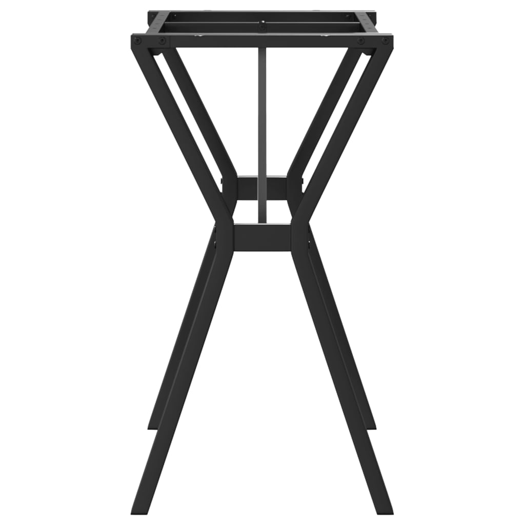 Table à manger en Y avec structure en acier 80x40x73 cm