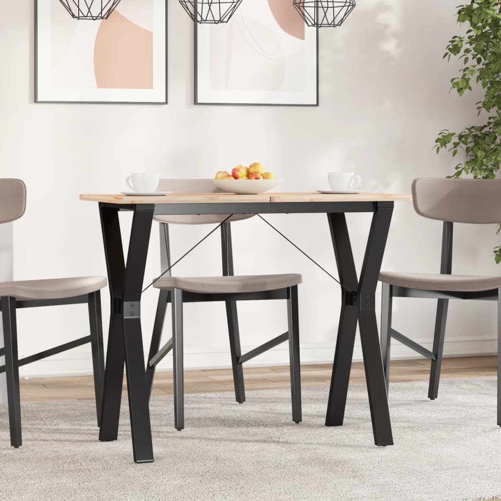 Table à manger en Y avec structure en acier 80x40x73 cm