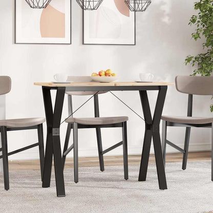 Esstisch-Gestell in Y-Form 80x40x73 cm Stahl