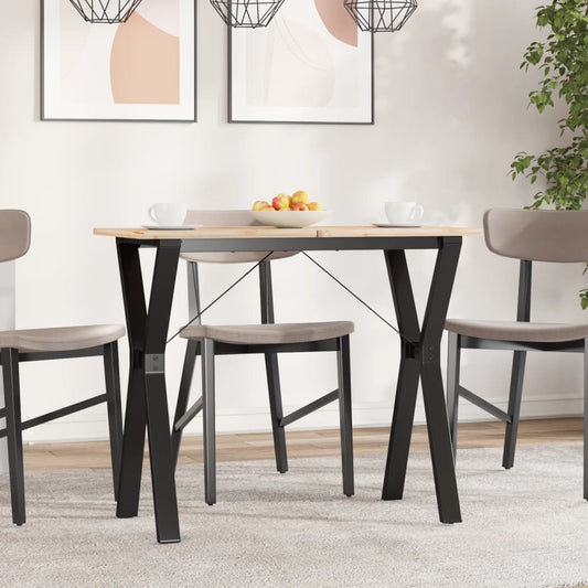 Table à manger en Y avec structure en acier 80x40x73 cm