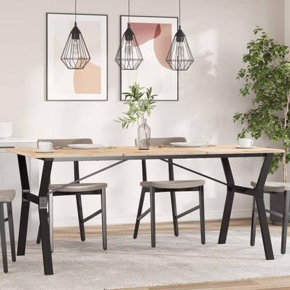Esstisch-Gestell in Y-Form 160x80x73 cm Stahl