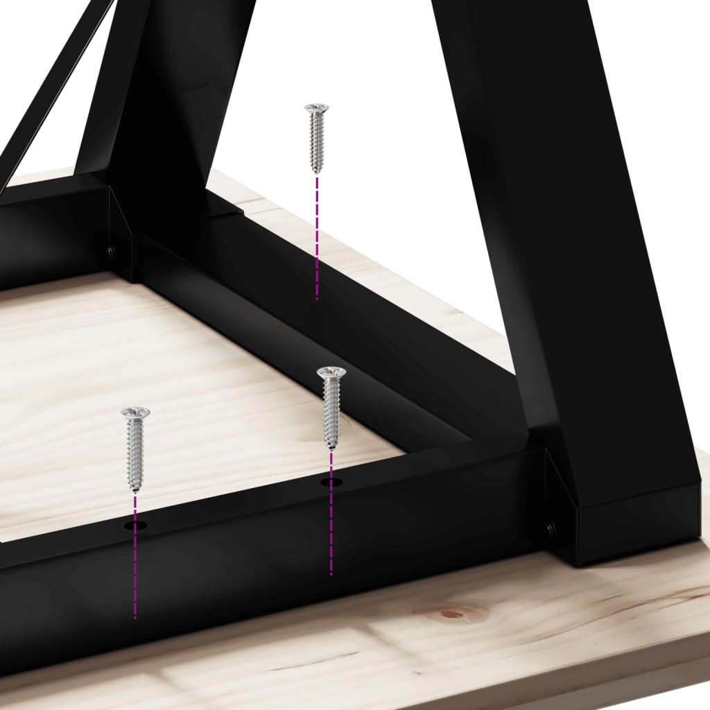 Esstisch-Gestell in Y-Form 180x80x73 cm Gusseisen