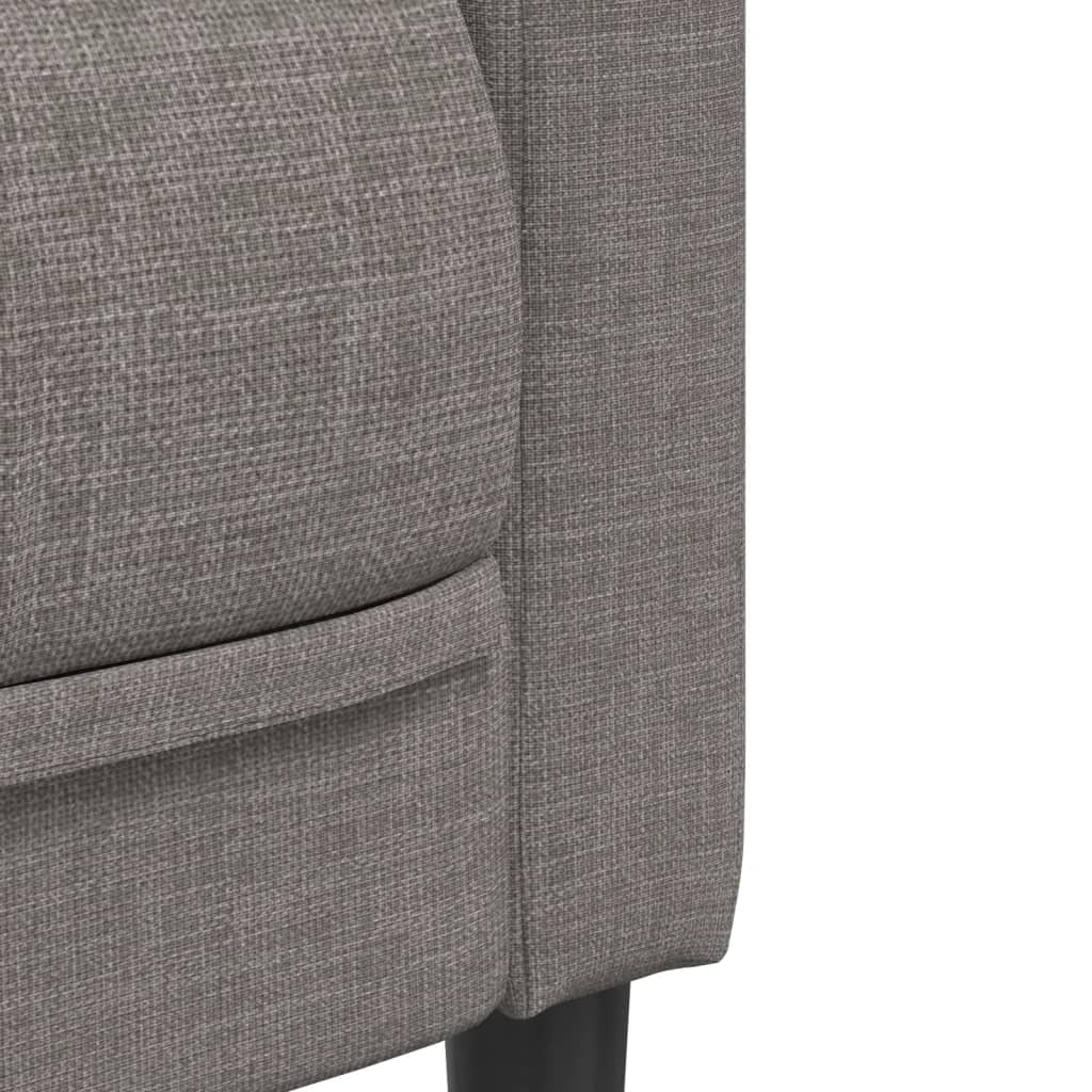 2-piece sofa set in taupe fabric